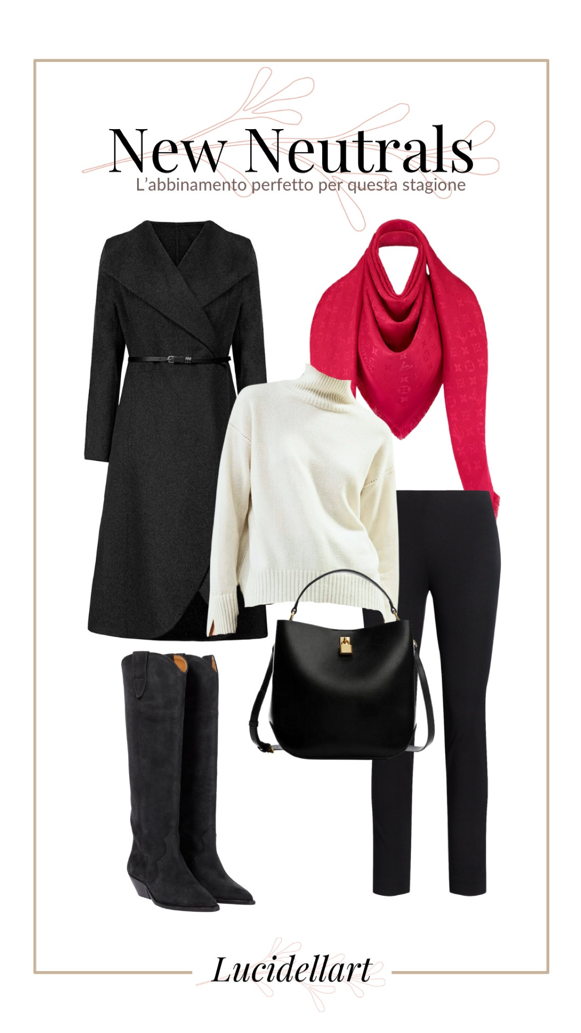 New neutrals outfit Natale Look festa party capodanno abbigliamento elegante per serate di festa cena di Natale effortless style outfit red touch

#LTKeurope #LTKGiftGuide #LTKHoliday