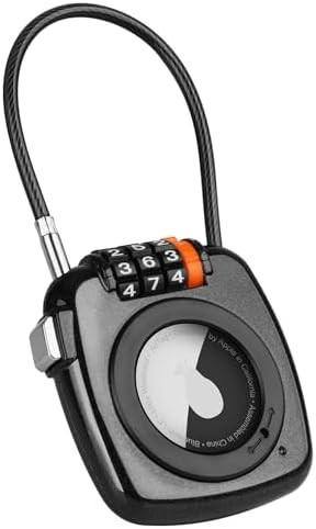 Compatible with Apple AirTag Secure Lock with Wire Cable, 3-Digit Combination Luggage Locks, Allo... | Amazon (US)