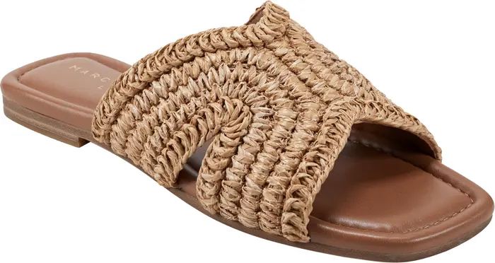 Narda Raffia Slide Sandal (Women) | Nordstrom