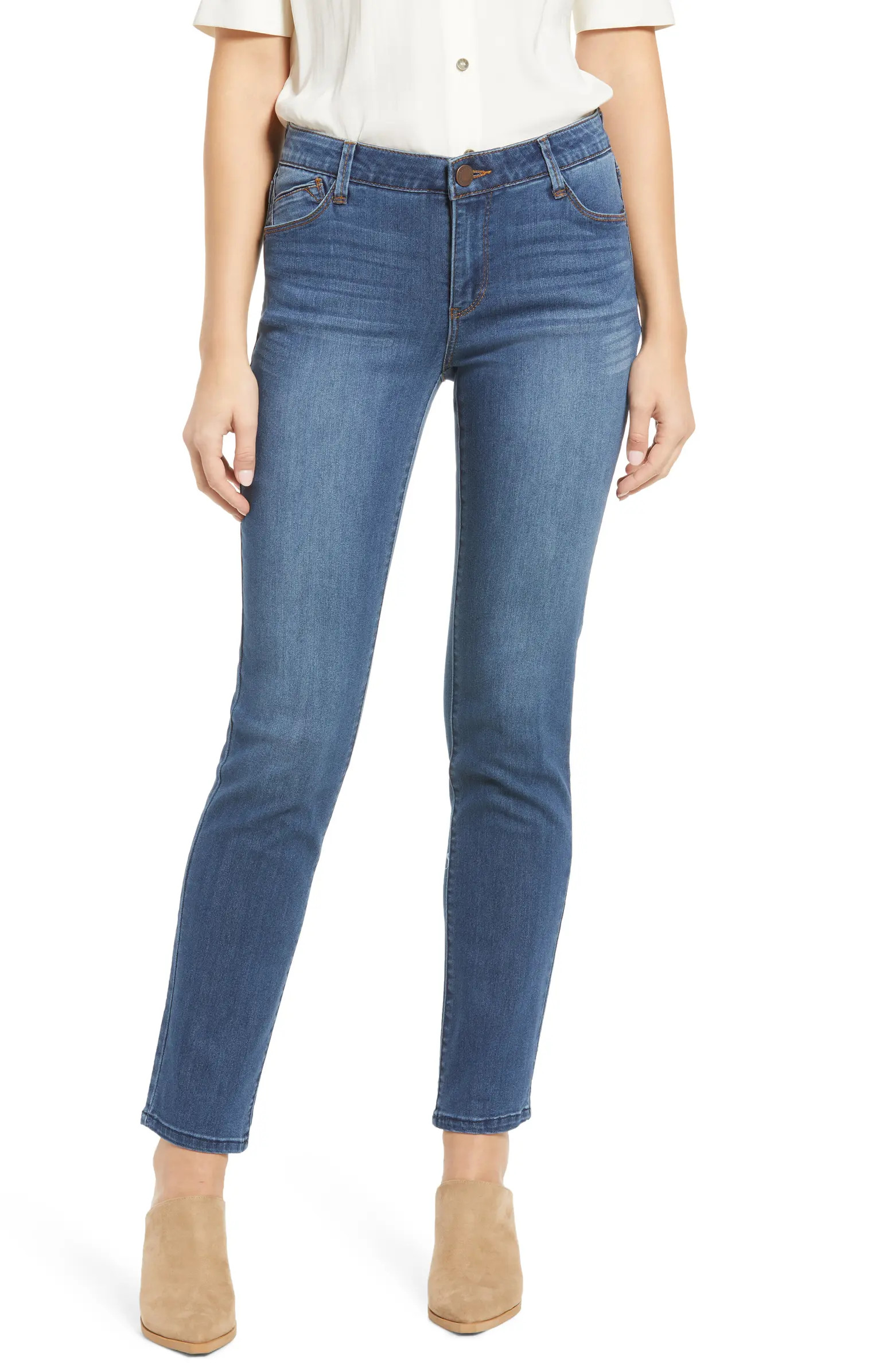 'Ab'Solution Raw Hem Straight Leg Jeans | Nordstrom