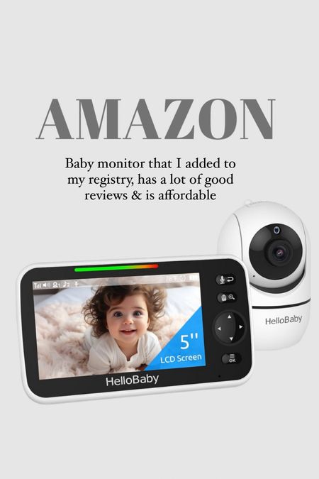 Amazon baby camera that is affordable, added to my registry 

#LTKKids #LTKBaby #LTKHome