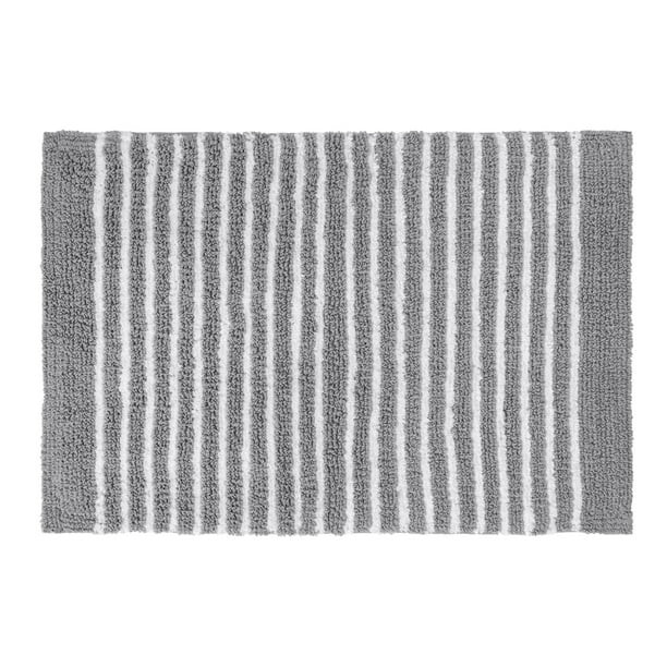 Gap Home Easy Stripe Reversible Cotton Bath Rug Grey/White 20"x30" | Walmart (US)