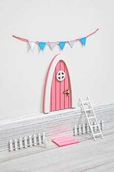 Tooth Fairy Door Kit Great Gift for Miniature Come with Fairy Door Accessories Pink Hobbit Door | Amazon (US)