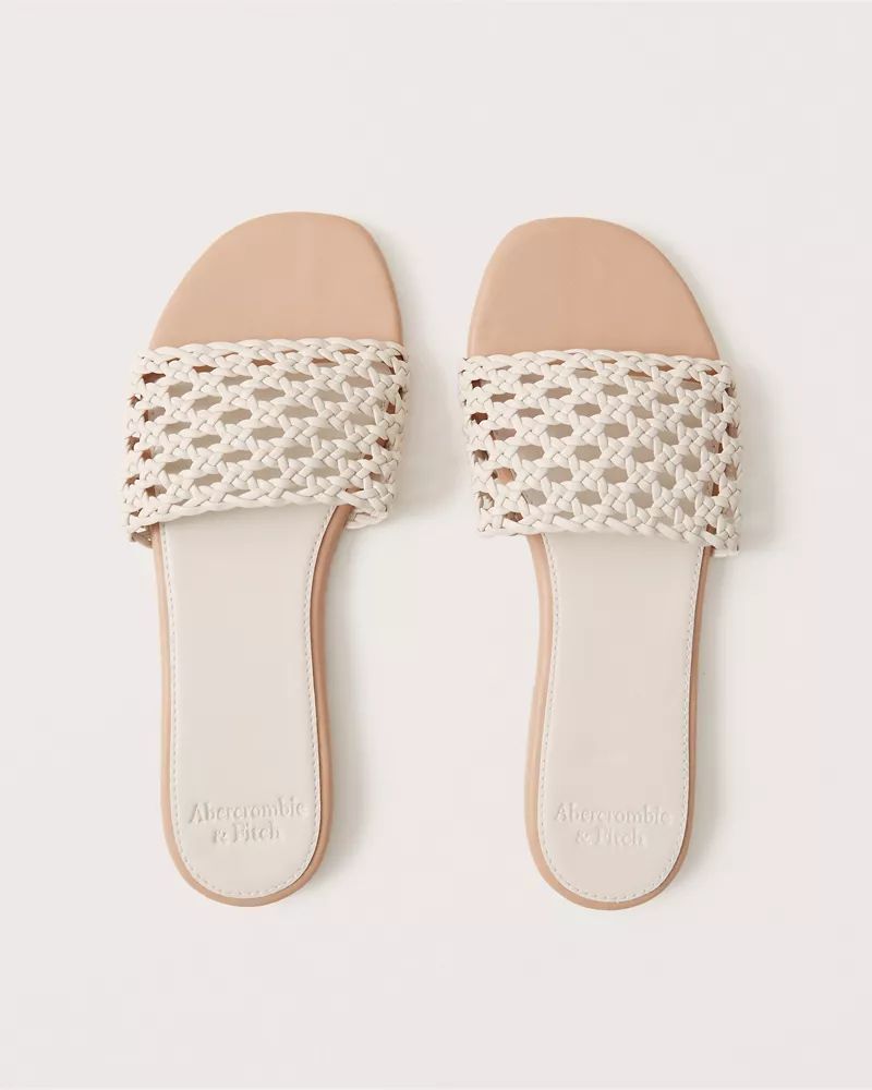 Woven Slide Sandals | Abercrombie & Fitch (US)