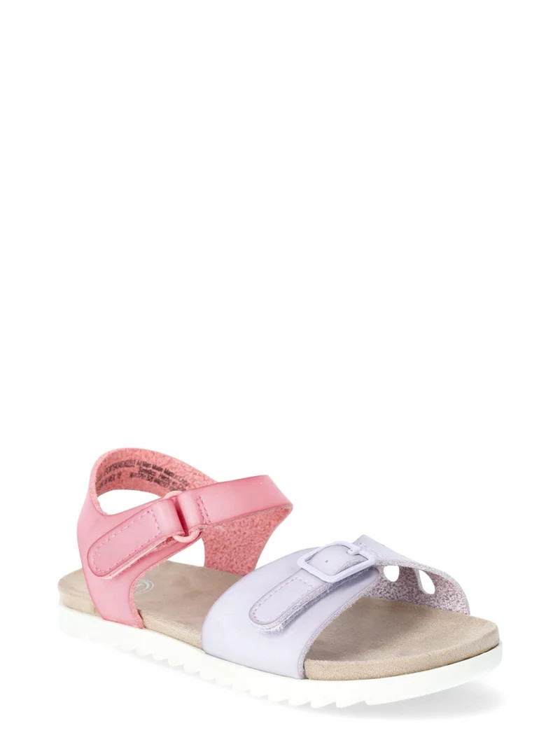 Wonder Nation Baby & Toddler Girls Buckle Sandals | Walmart (US)