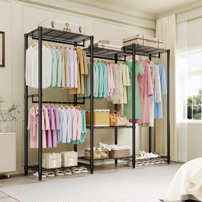 Clothes Rack for Hanging Clothes, Heavy Duty Metal Garment Rack with Adjustable Shelves, Freestanding Clothing Racks for Bedroom, Entryway, Basement | Target