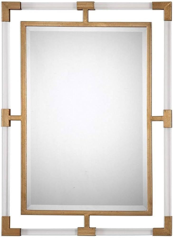 Uttermost Balkan Gold 28" x 37 3/4" Modern Luxe Wall Mirror | Amazon (US)