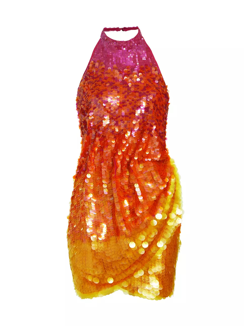 Jo Sequin Halterneck Minidress | Saks Fifth Avenue