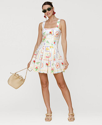 Women's Fruit-Print Flared Mini Dress | Macy's