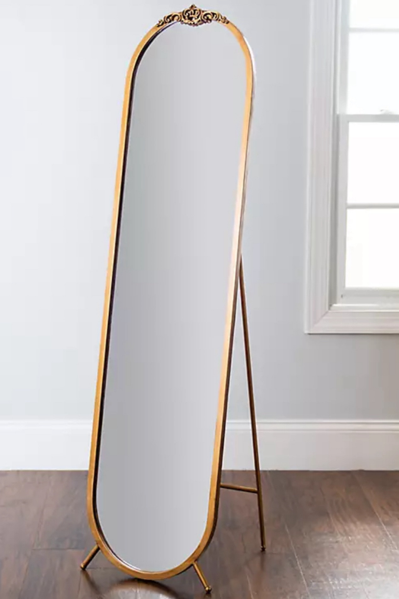 Designer dupe- Gold floor length mirror on sale now 🤩
:
Use code EXTRA15 for an extra 15% off sale price 

#LTKMostLoved #LTKhome #LTKsalealert