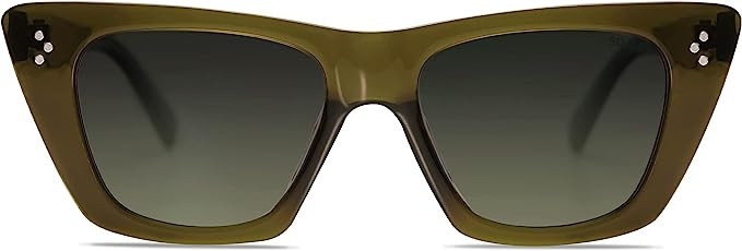 SOJOS Retro Trendy Cat Eye Polarized Sunglasses for Women Cute Stylish UV400 Sunnies SJ2199 | Amazon (US)
