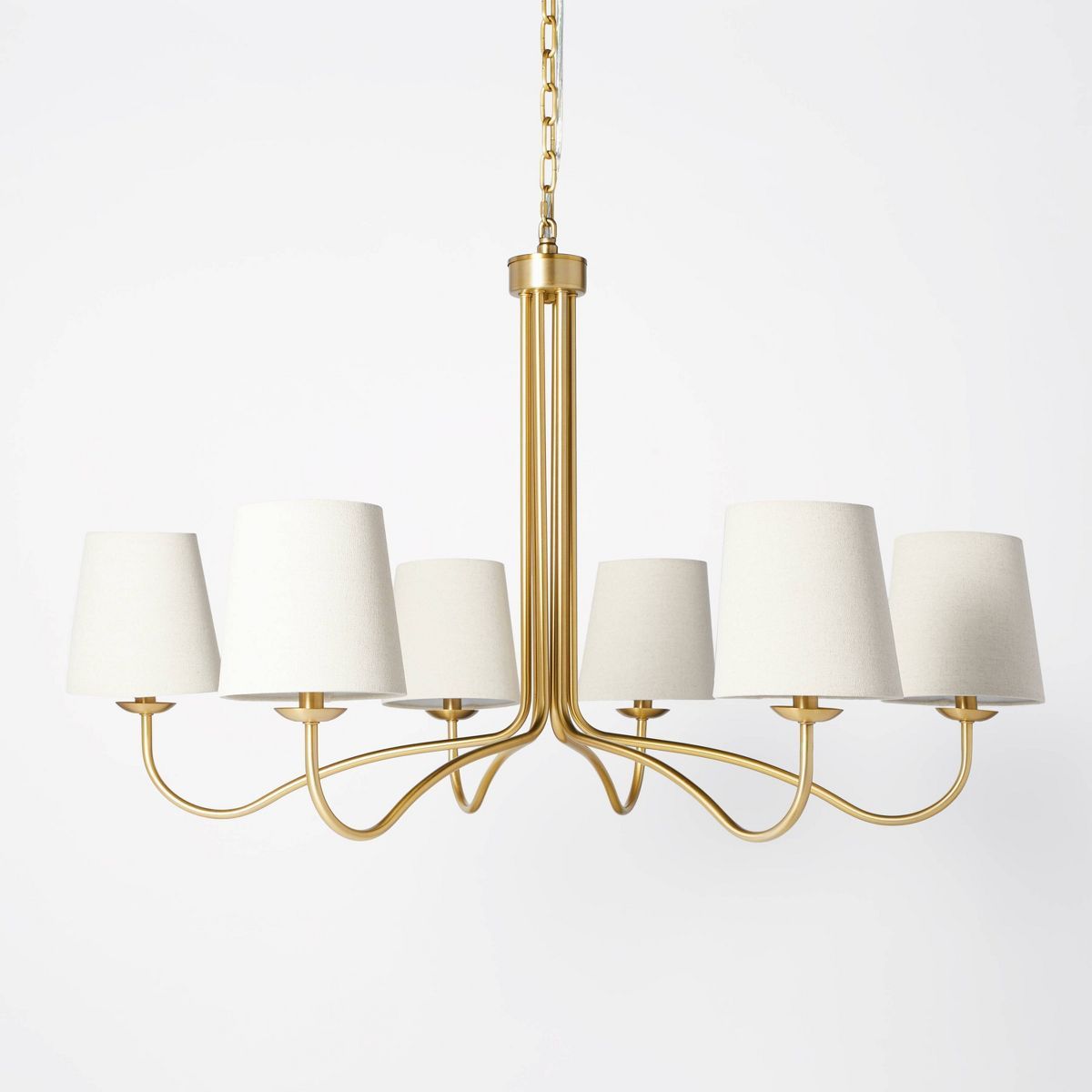 6-Arm Candelabra Chandelier Ceiling Light Brass Finish - Hearth & Hand™ with Magnolia | Target