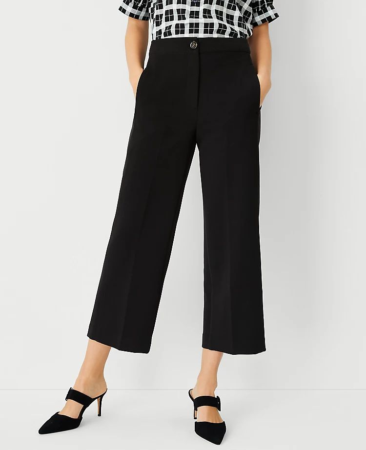 The High Waist Wide Leg Crop Pant | Ann Taylor (US)