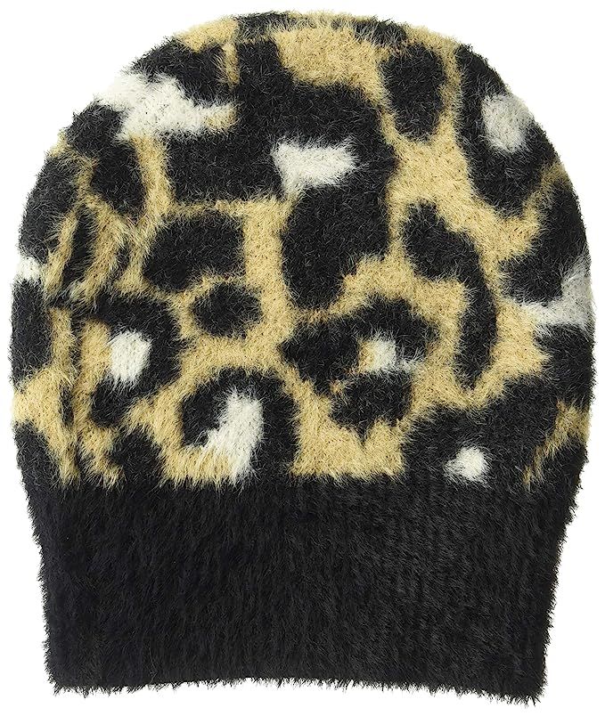 Amazon Brand - Daily Ritual Women's Animal Print Fuzzy Knit Beanie, One Size | Amazon (US)