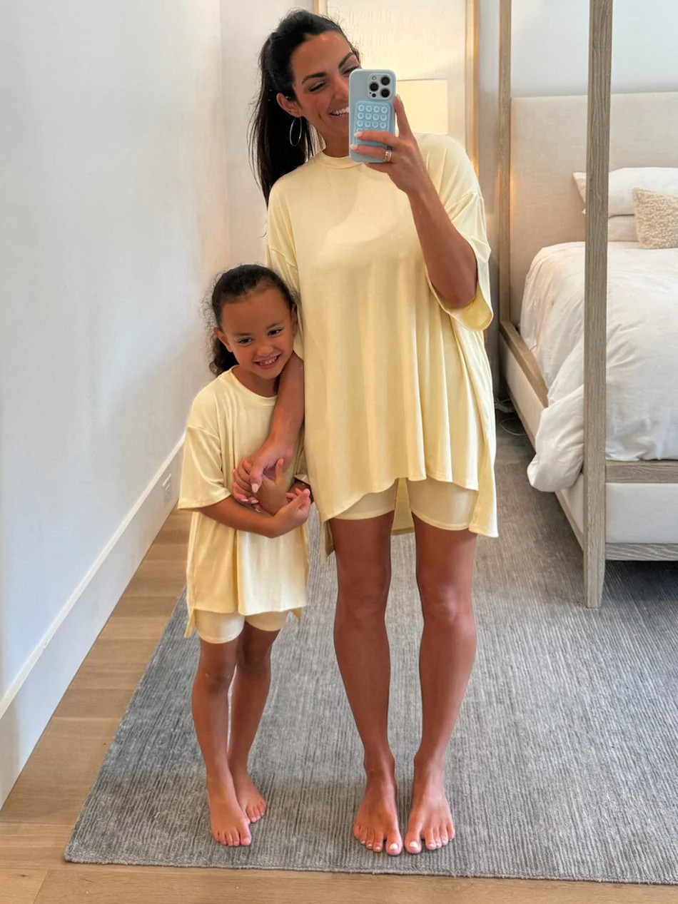 Novi Ribbed Tee + Shorts Set | Daffodil | +Plus Available | Talulah