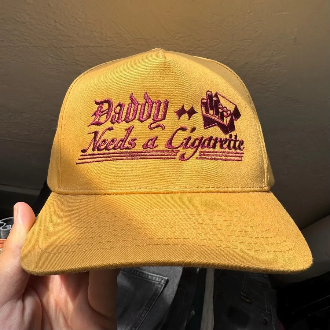 Daddy Needs a Cigarette Snapback Hat Made to Order Hat - Etsy | Etsy (US)