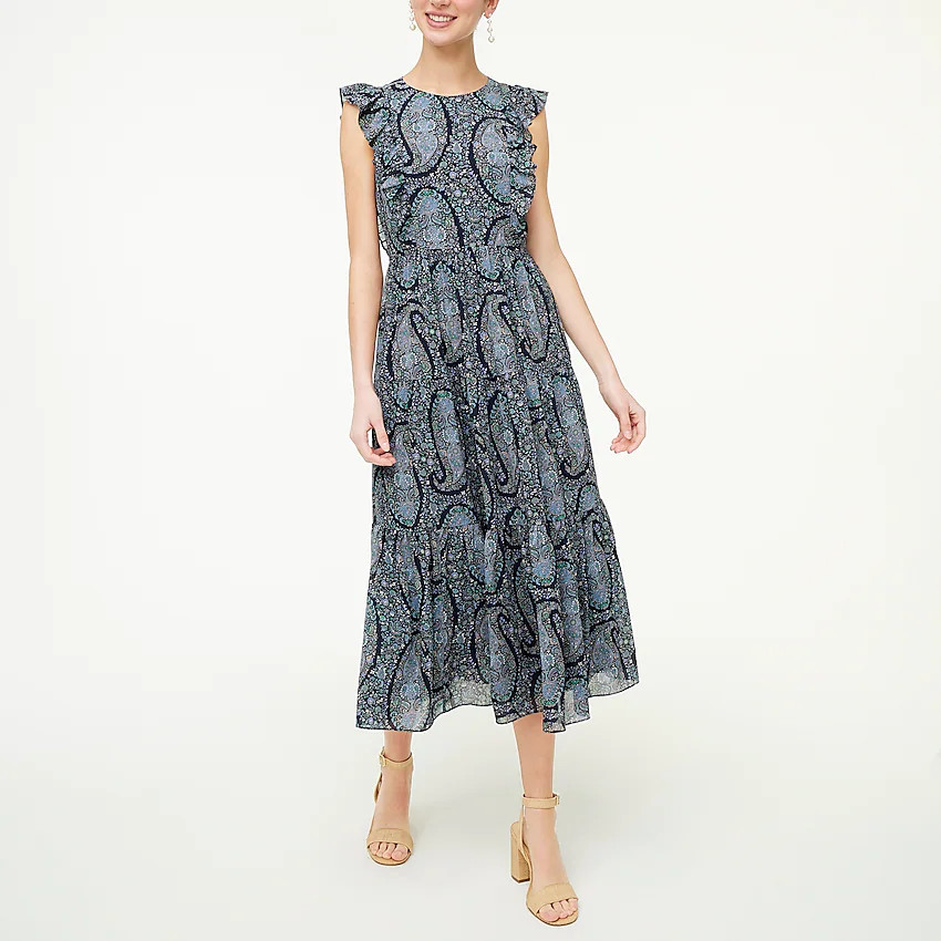 Tiered ruffle maxi dress | J.Crew Factory