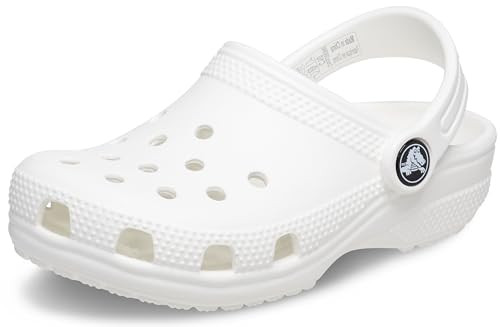 Crocs Kids' Classic Clog , White/White, 1 Little Kid | Amazon (US)