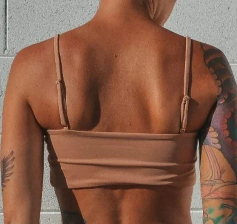 Natalie Top SAND | Bandeau Swimwear Top - Adjustable and Removable Straps | Etsy (US)