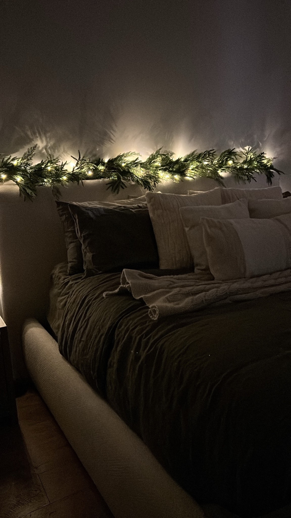 Faux garland + lights + remote! This is truly the prettiest faux garland imo. It’s like heavy and good quality!