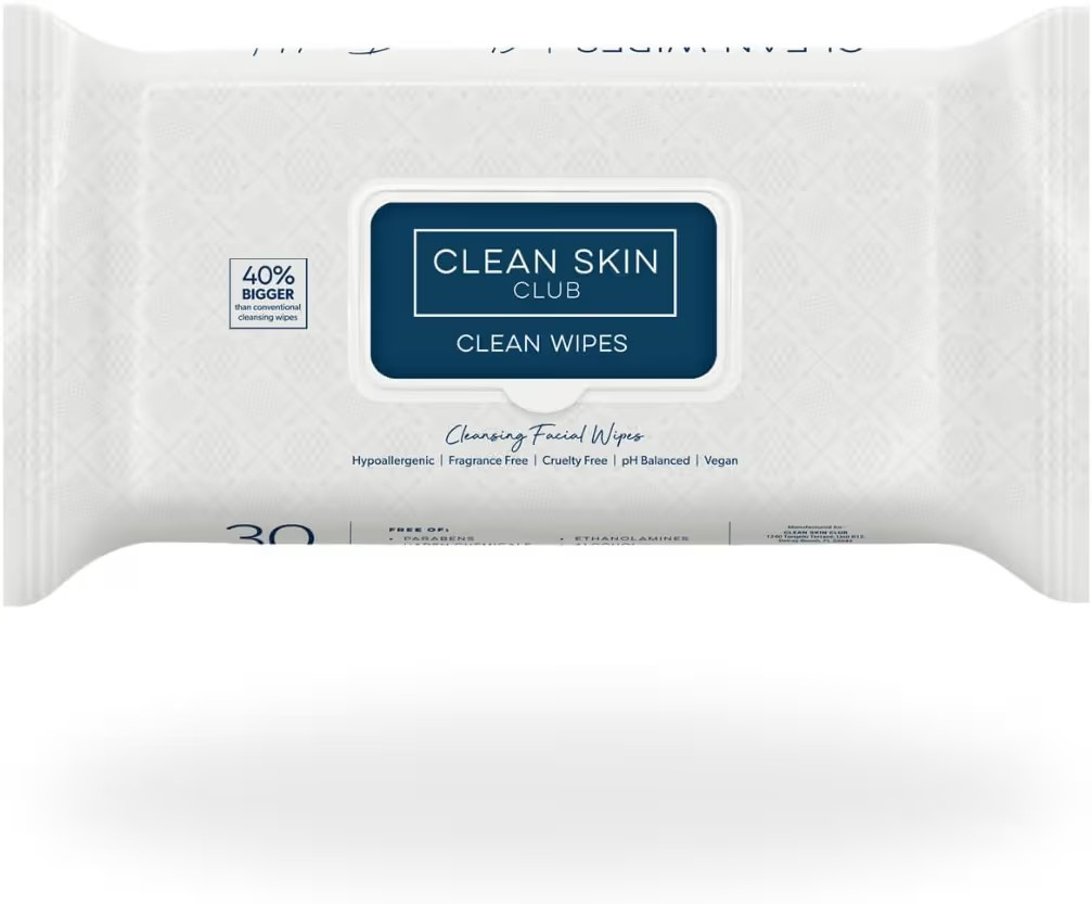Clean Skin Club XL Premium Face Wipes, Extra Moist Makeup Removing Towelettes, Facial Cleansing C... | Amazon (US)