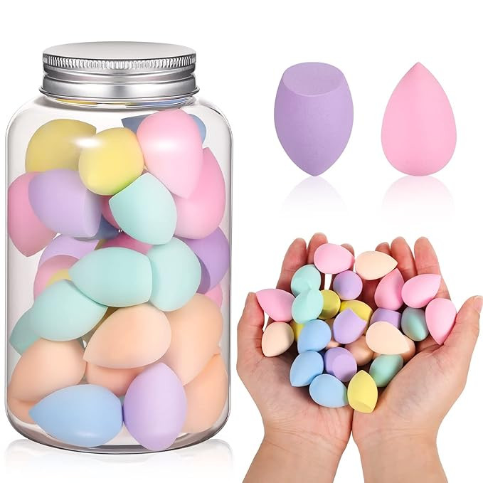 40Pcs Mini Makeup Sponge Multi Colored Beauty Sponges Blender Professional Blender Sponges Super ... | Amazon (US)