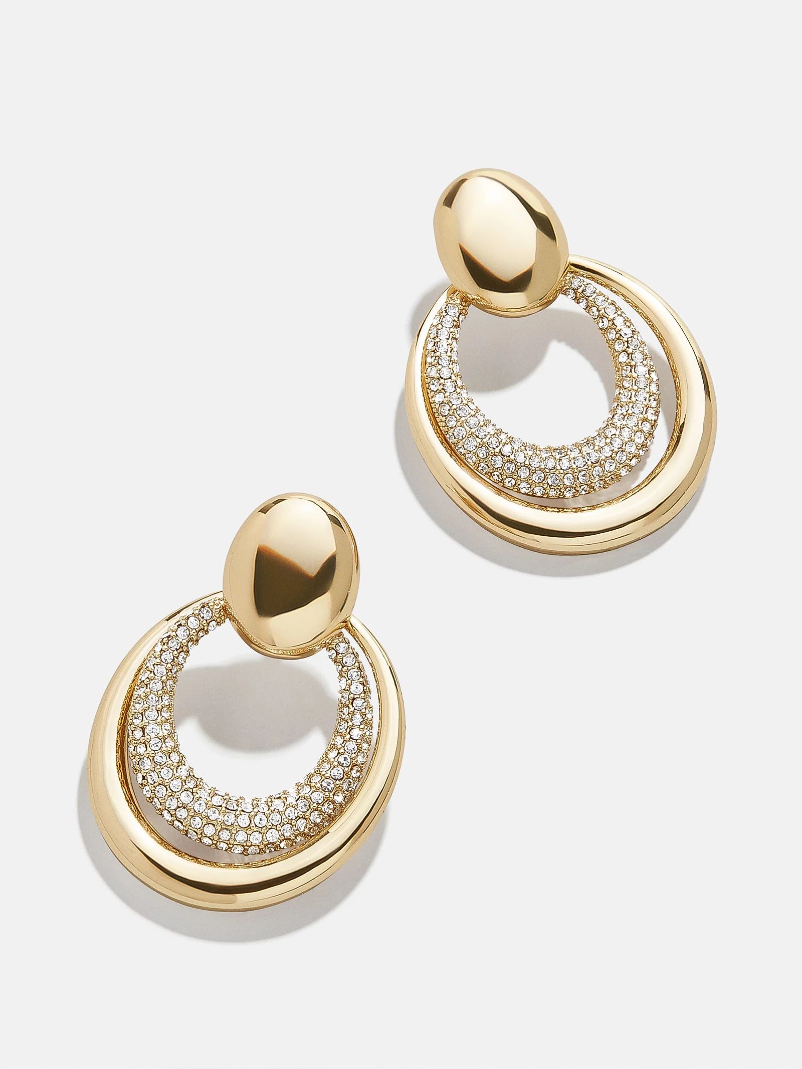Kingsley Earrings - Gold/Pavé | BaubleBar (US)