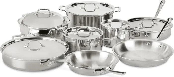D3 14-Piece Stainless Steel Cookware Set | Nordstrom