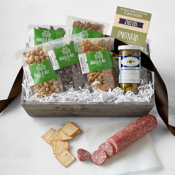 Dried Fruit, Nuts & Savory Gift Basket | Williams-Sonoma