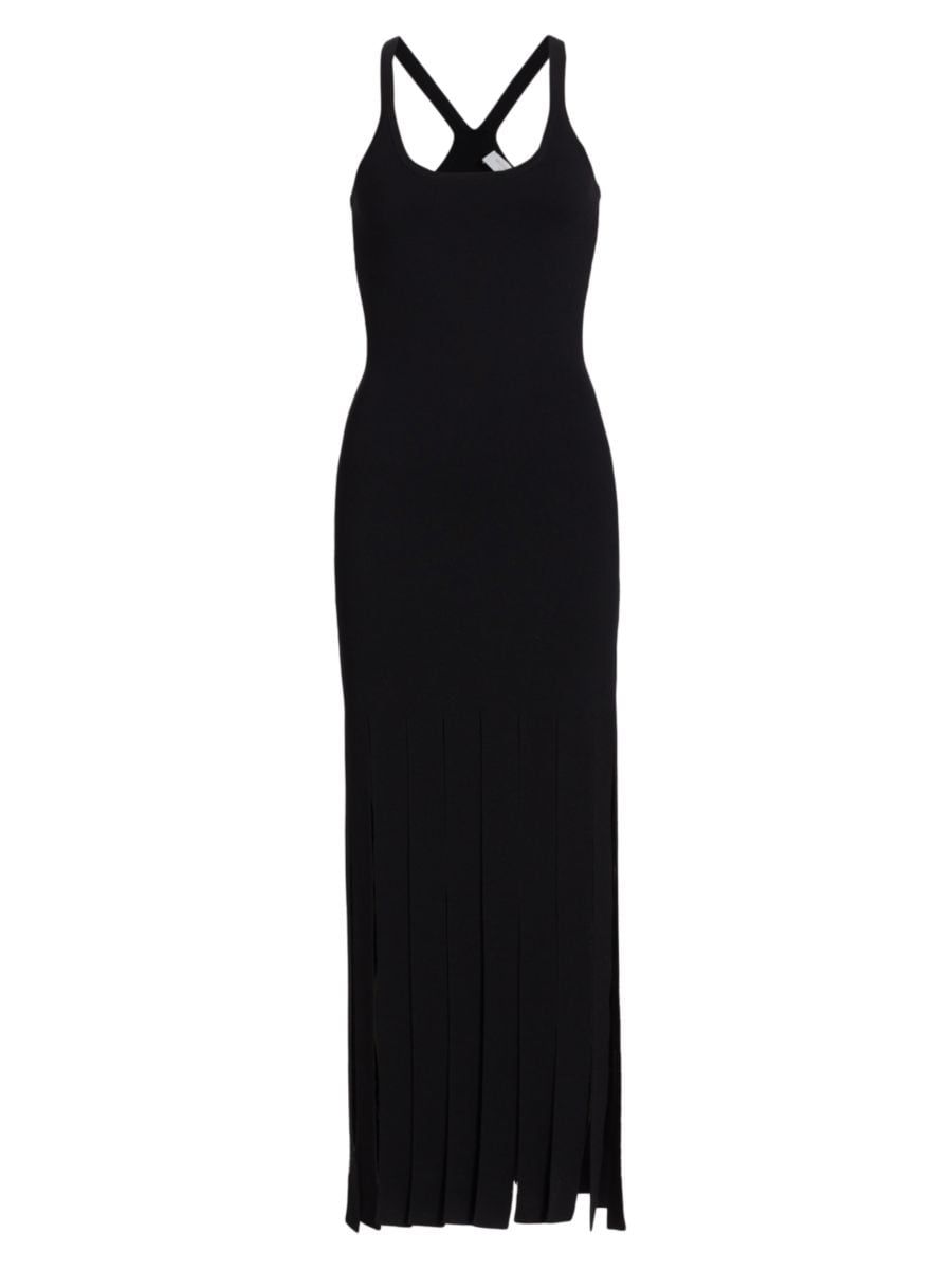 Merino Wool-Blend Fringe Maxi Dress | Saks Fifth Avenue