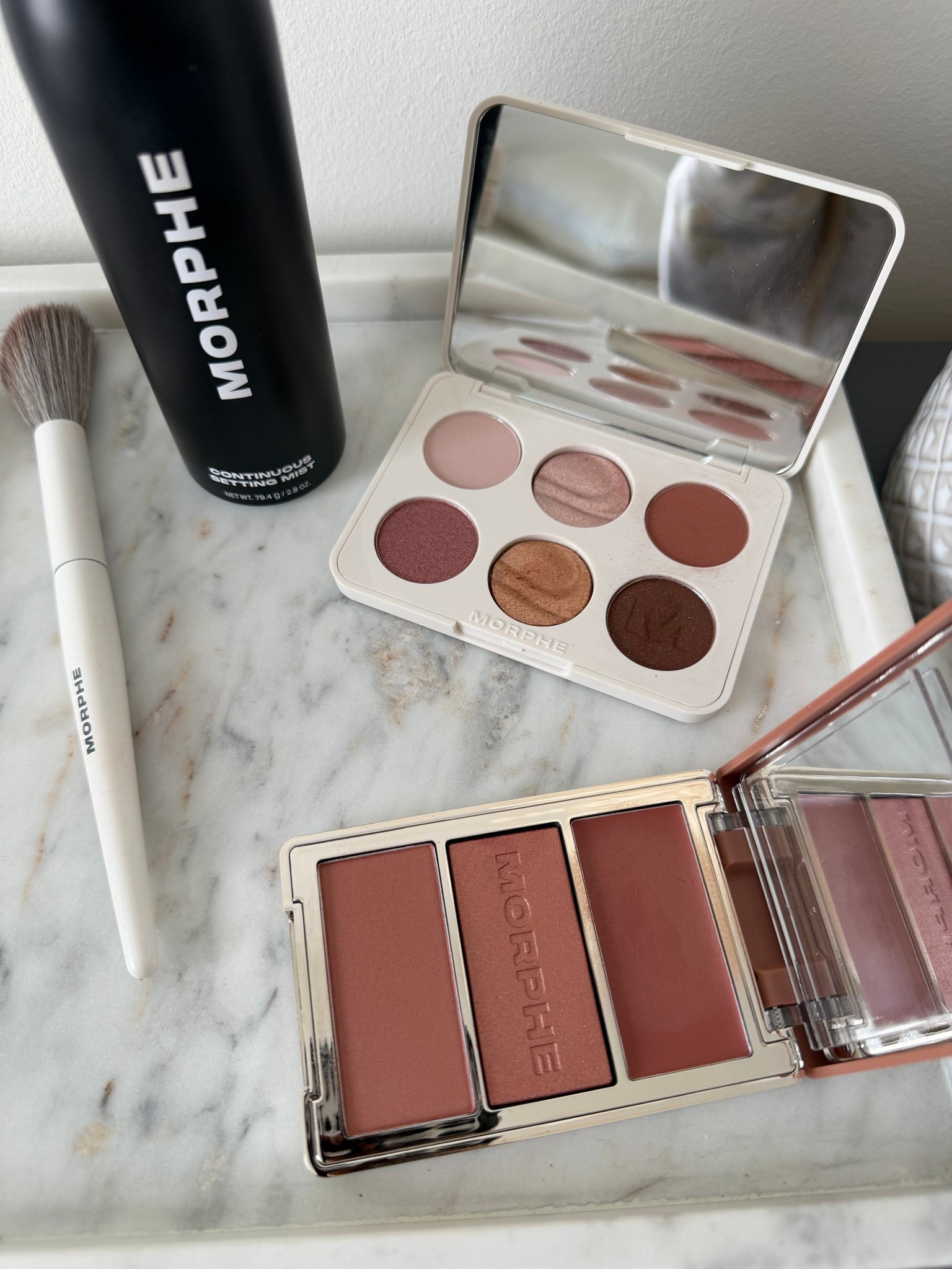 #ad grwm 🤍 soft & pretty glam! I’m a blush girly to my core, so the @morphebrushes Cheek Thrills palettes are an instant fave! After Party is the prettiest nude rose for everyday. The creams and powder layer perfectly & all three formulas are super buildable. So whether you’re going for a natural look or getting glammed up, there's something for every style. Plus, now you can shop Morphe at @target in-store or online!  #MorphePartner #MorpheTarget #Morphe #TargetPartner #Target @morphebrushes @target 



#LTKselfcare #LTKBeauty #LTKgrwm