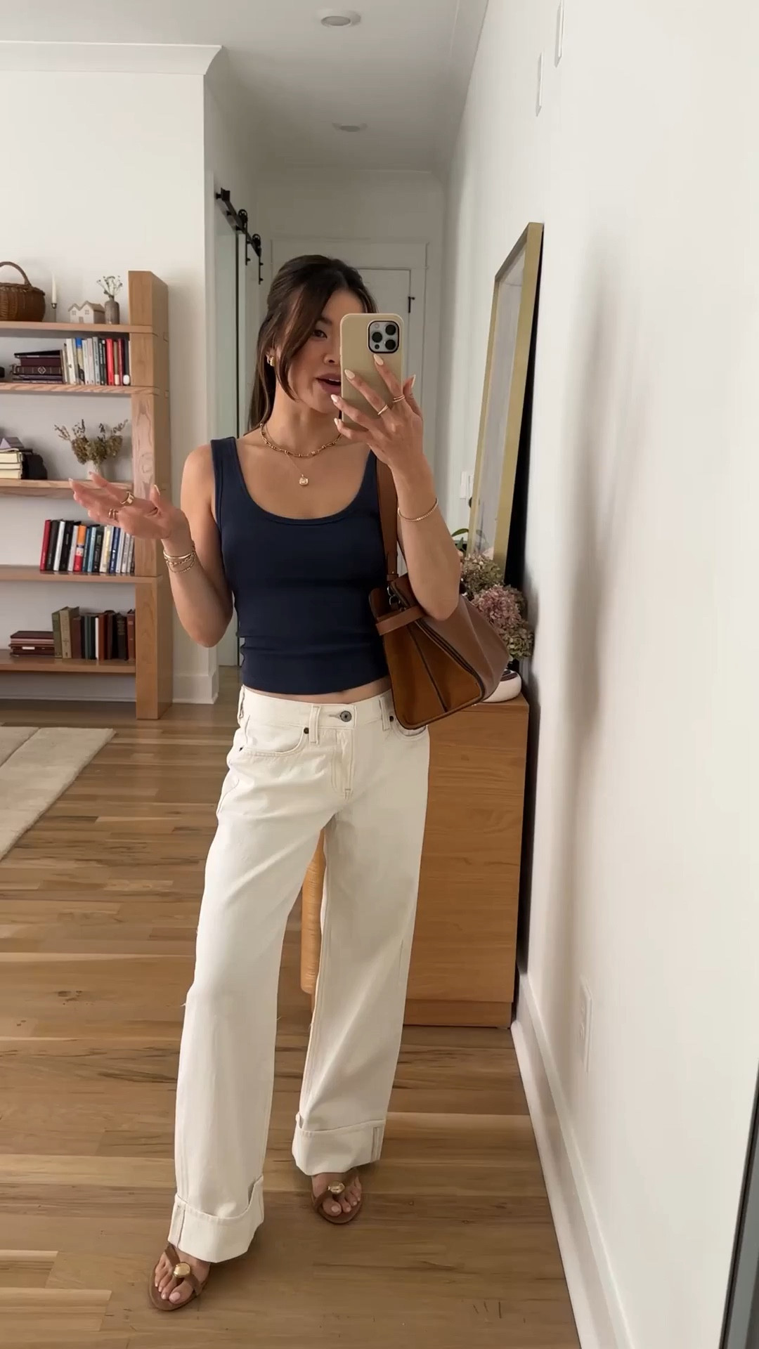 Sizing info:
•Tank size XS
•Jeans size 24 short in Ecru Cuff 

petite fashion, get dressed with me, outfit inspiration, ootd, nashville outfit, Nashville influencer, petite style, vacation style, casual outfits, mom style, petite pants, spring outfits, spring outfit info, spring pants, spring outfit idea, spring top, spring bag, spring shoes, white jeans, low rise jeans, wide leg jeans, baggy jeans, abercrombie jeans,  
@abercrombie 
 

#LTKPetite #LTKootd #LTKmomlife