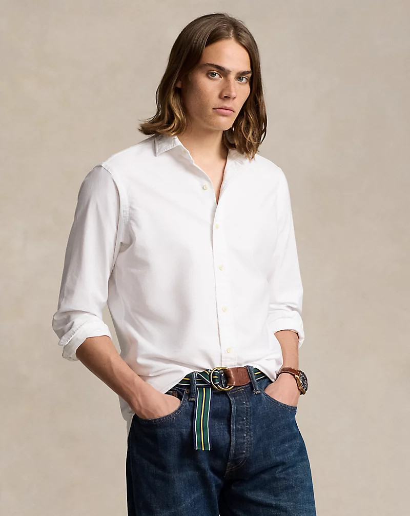 Classic Fit Garment-Dyed Oxford Shirt | Ralph Lauren (UK)