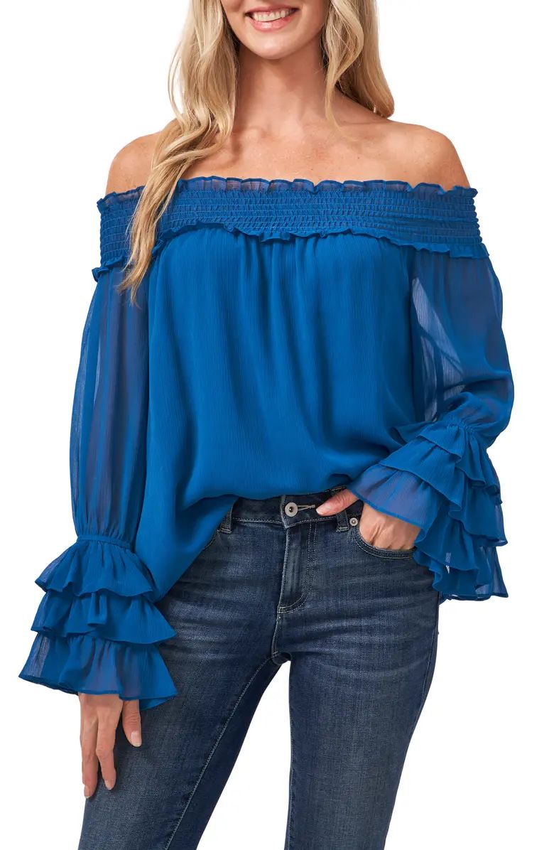 Off the Shoulder Ruffle Cuff Blouse | Nordstrom | Nordstrom