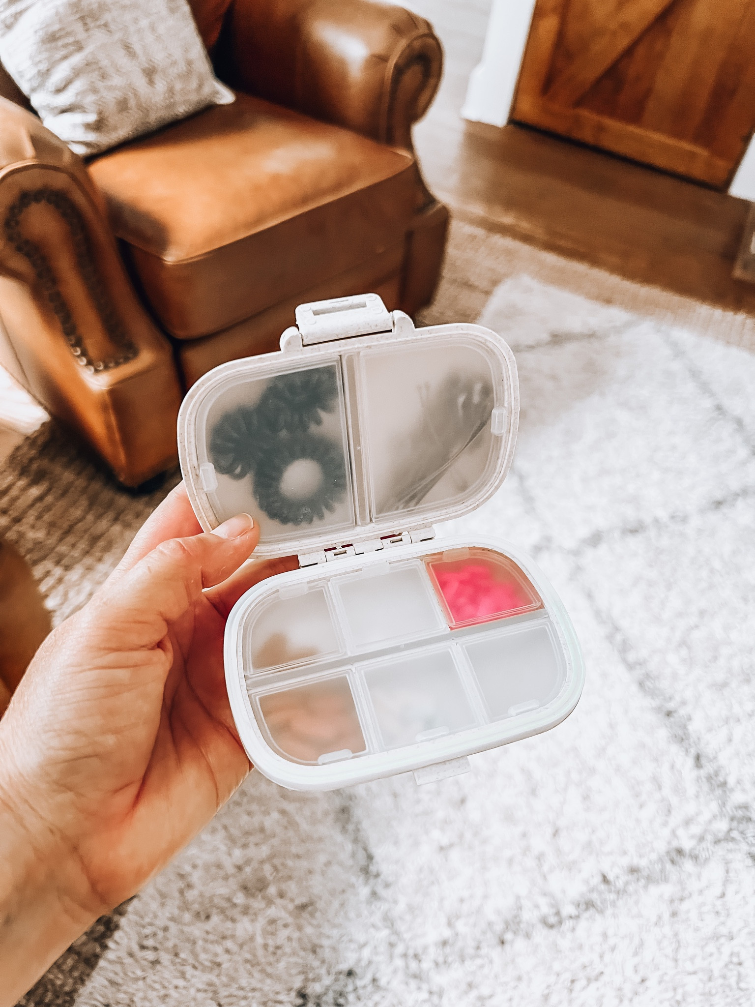 Daily Pill Organizer, 8 Compartments Portable Pill Case, Pill Box to Hold Vitamins + much more. High quality pill container manufacture of food-grade plastic and grain fiber, no odor and has better stability to store pills than plastic pill box dispenser.

Travel finds, organization, pill organizer, on the go necessities, travel must haves 

#LTKsalealert #LTKtravel #LTKxPrimeDay