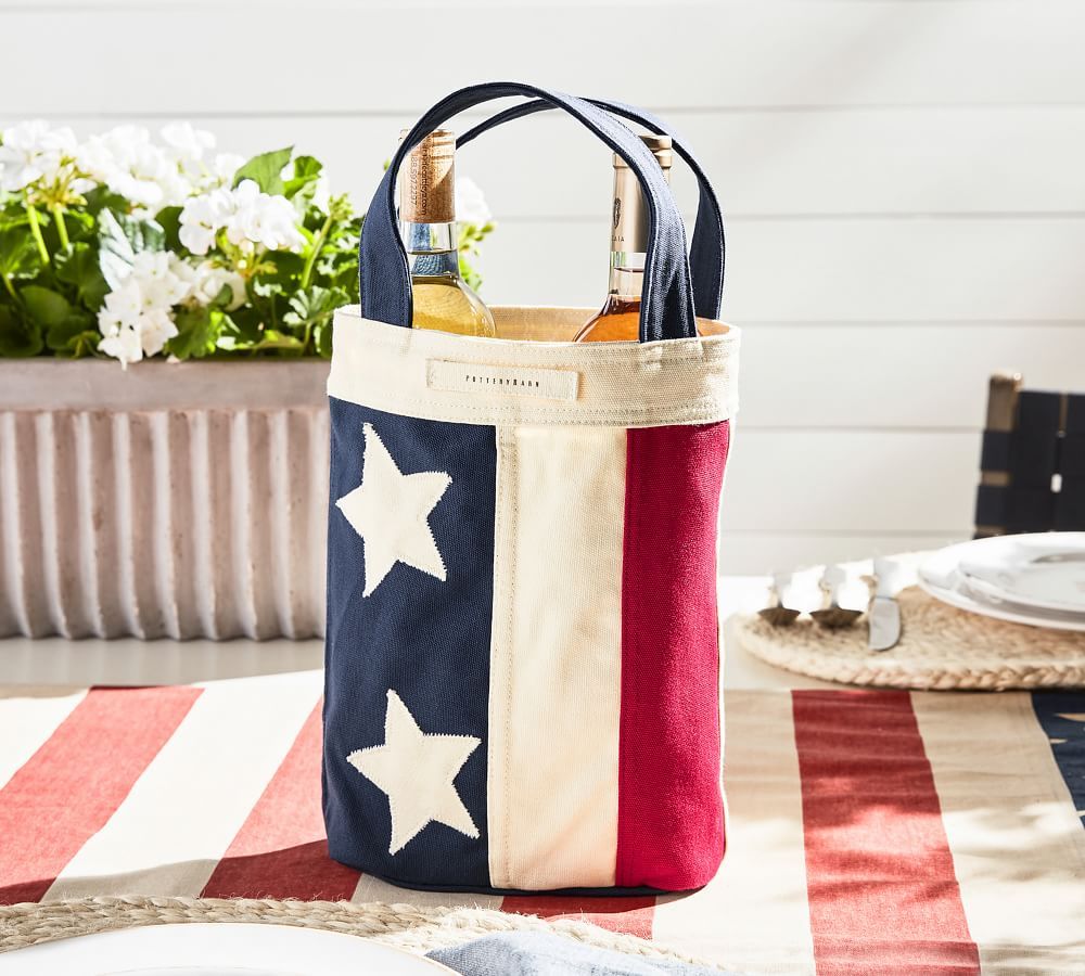 American Flag Double Wine Bag | Pottery Barn (US)