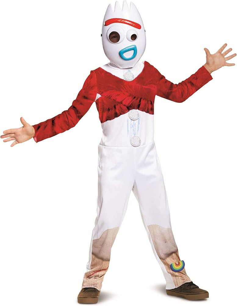 Disguise Disney Pixar Forky Toy Story 4 Costume, White, Medium (8-10 | Amazon (US)