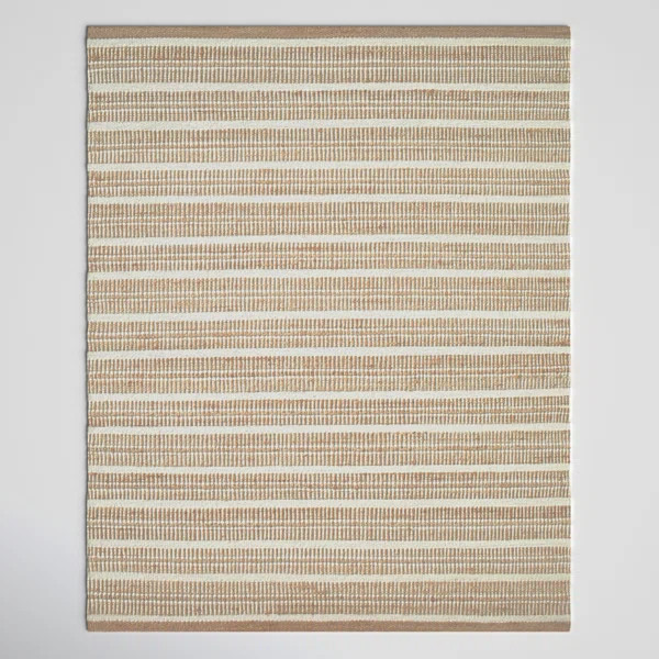 Pierz Oriential Handmade Flatweave Wheat/Cream Area Rug | Wayfair North America