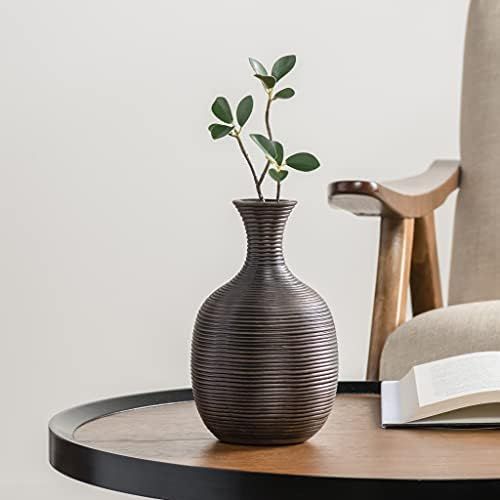 Torre & Tagus Colombo Vase, Short, Brown | Amazon (US)