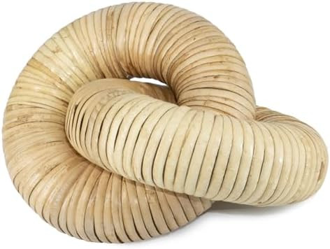 HUAXIN CRAFT H Rattan Chain Link Décor, Hand Woven 2 Pieces Table Decor with Bohemian Style | Amazon (US)