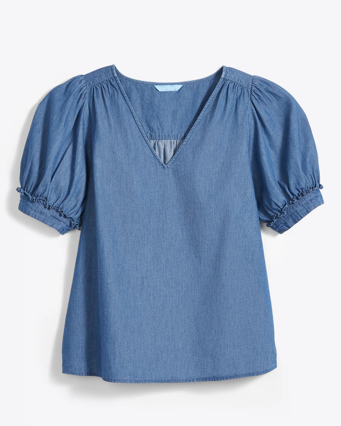 V-Neck Top in Chambray | Draper James (US)