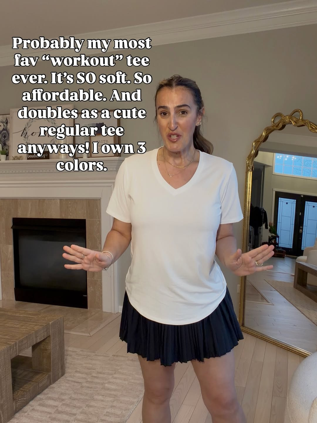 Wearing a medium in all.  Classic tee. 

#vneck #classictee #classicwhitetee 

 #LTKmomlife #LTKOver40 #LTKMidsize