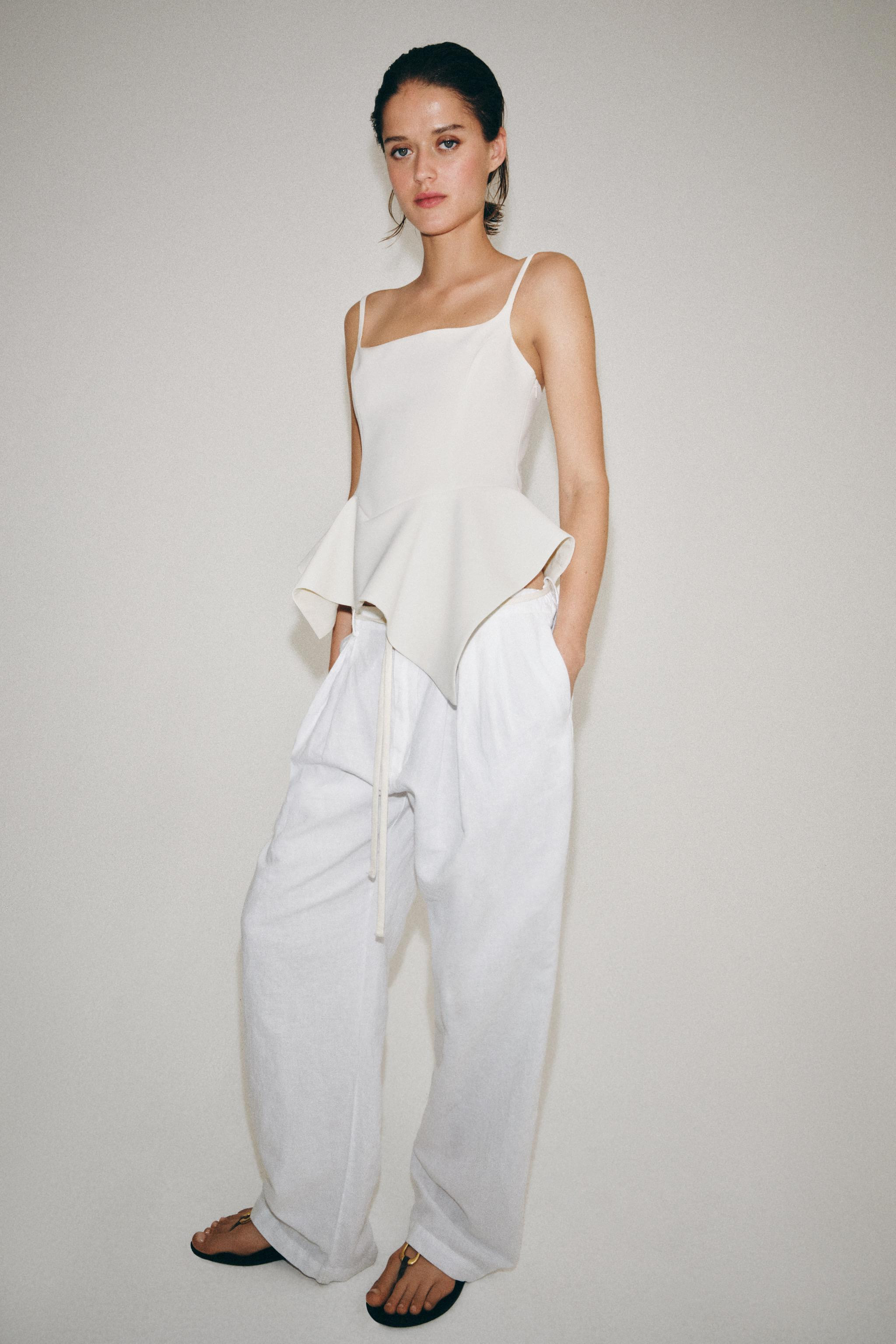 ZW COLLECTION PEPLUM TOP | Zara US