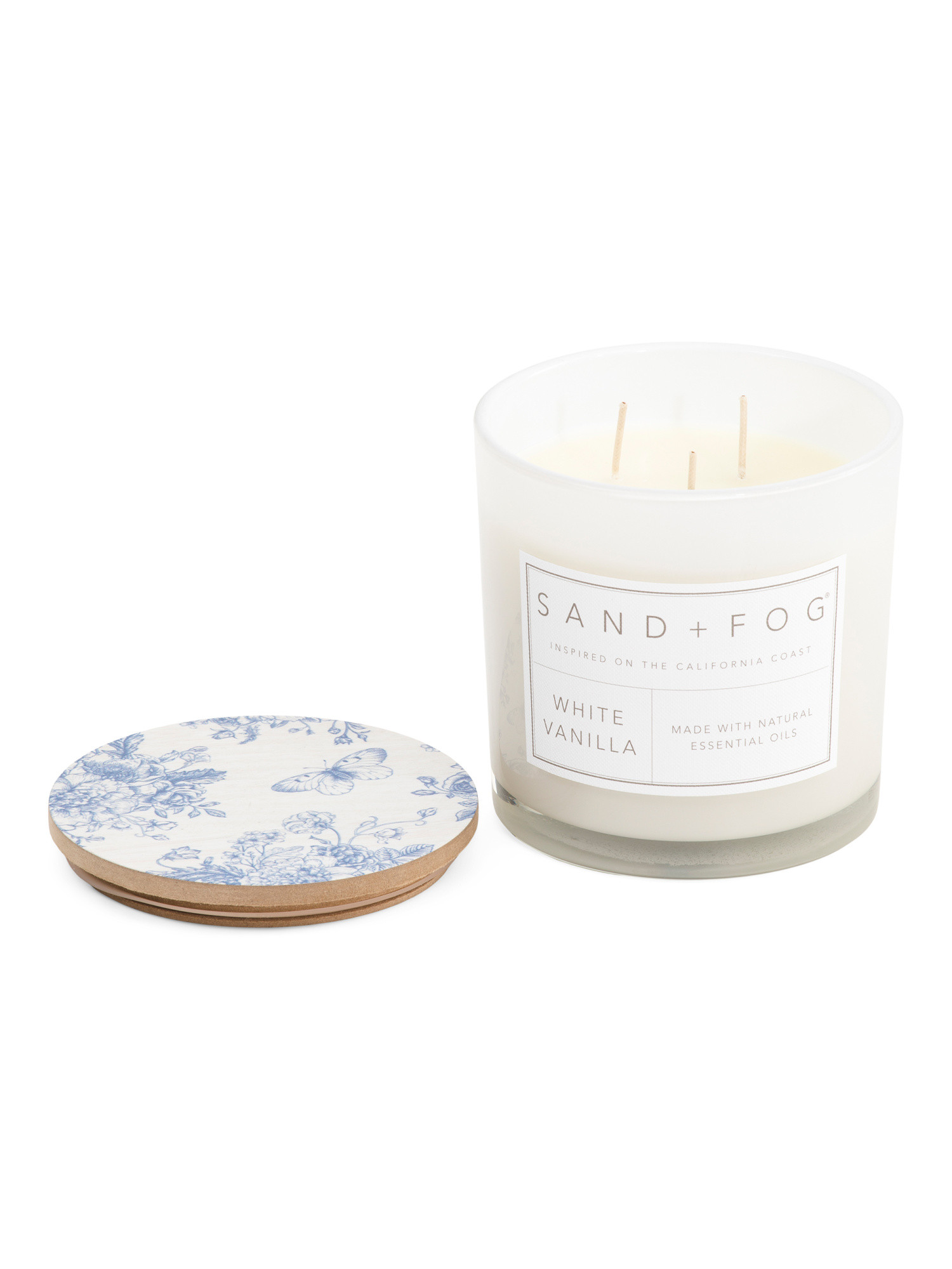 21oz Butterfly White Vanilla Candle | TJ Maxx