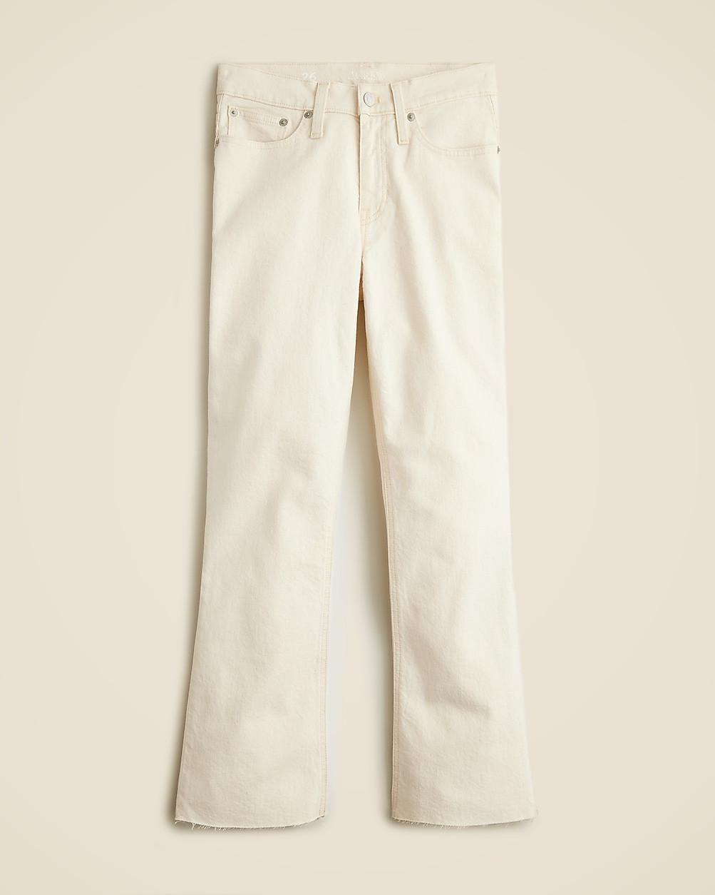9" demi-boot crop jean in Ecru wash | J. Crew US