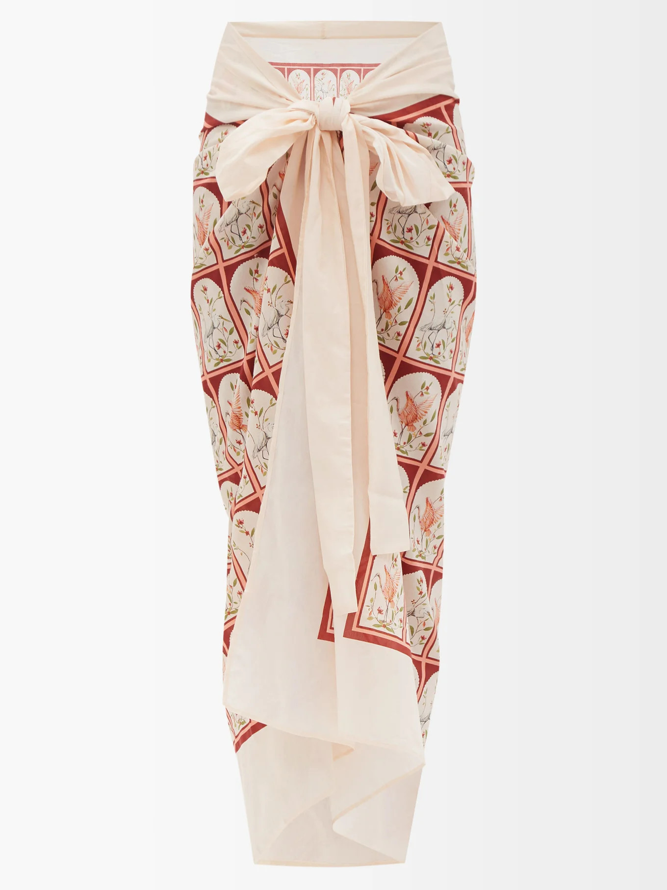 Lavanda silk and cotton-blend sarong | Matches (UK)