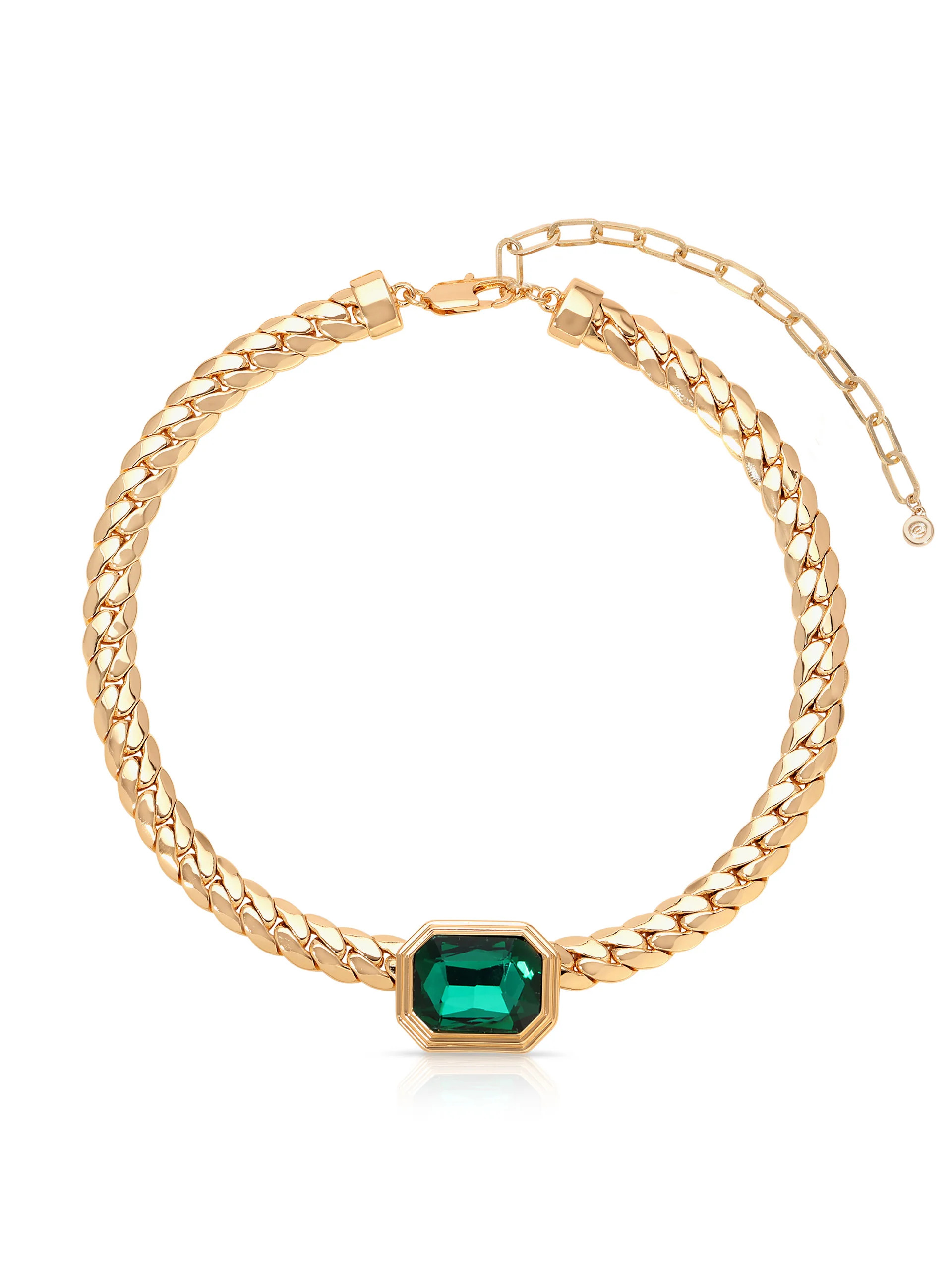 Emerald Deco Necklace | Ettika