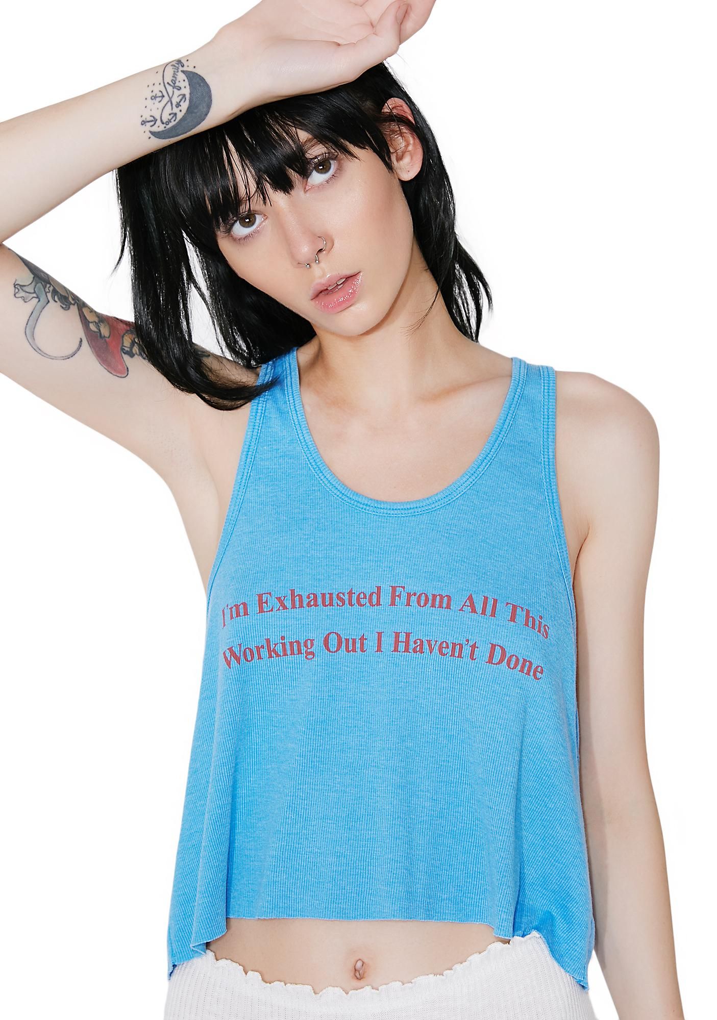 Never Working Out Tank | Dolls Kill