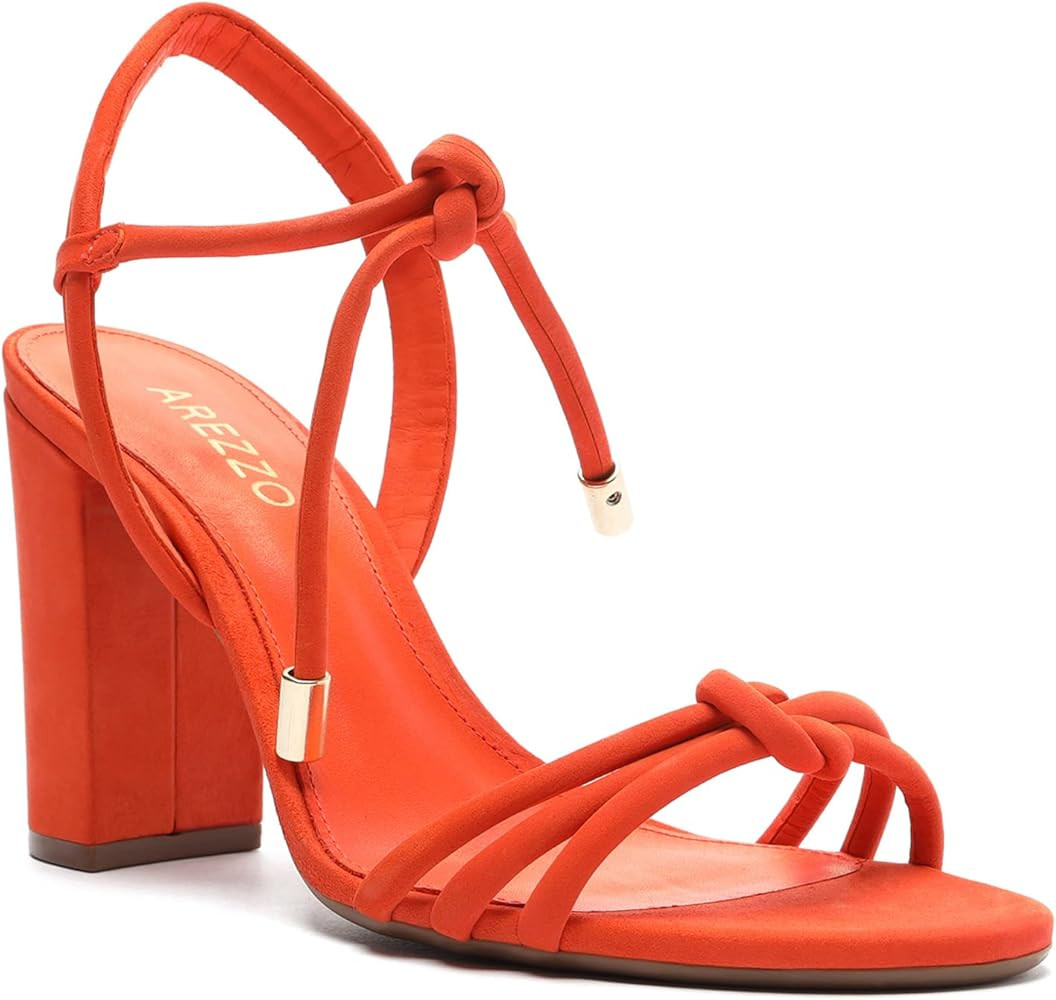 Arezzo Women's Camila Lace Up Strappy Chunky Heel Sandal | Amazon (US)