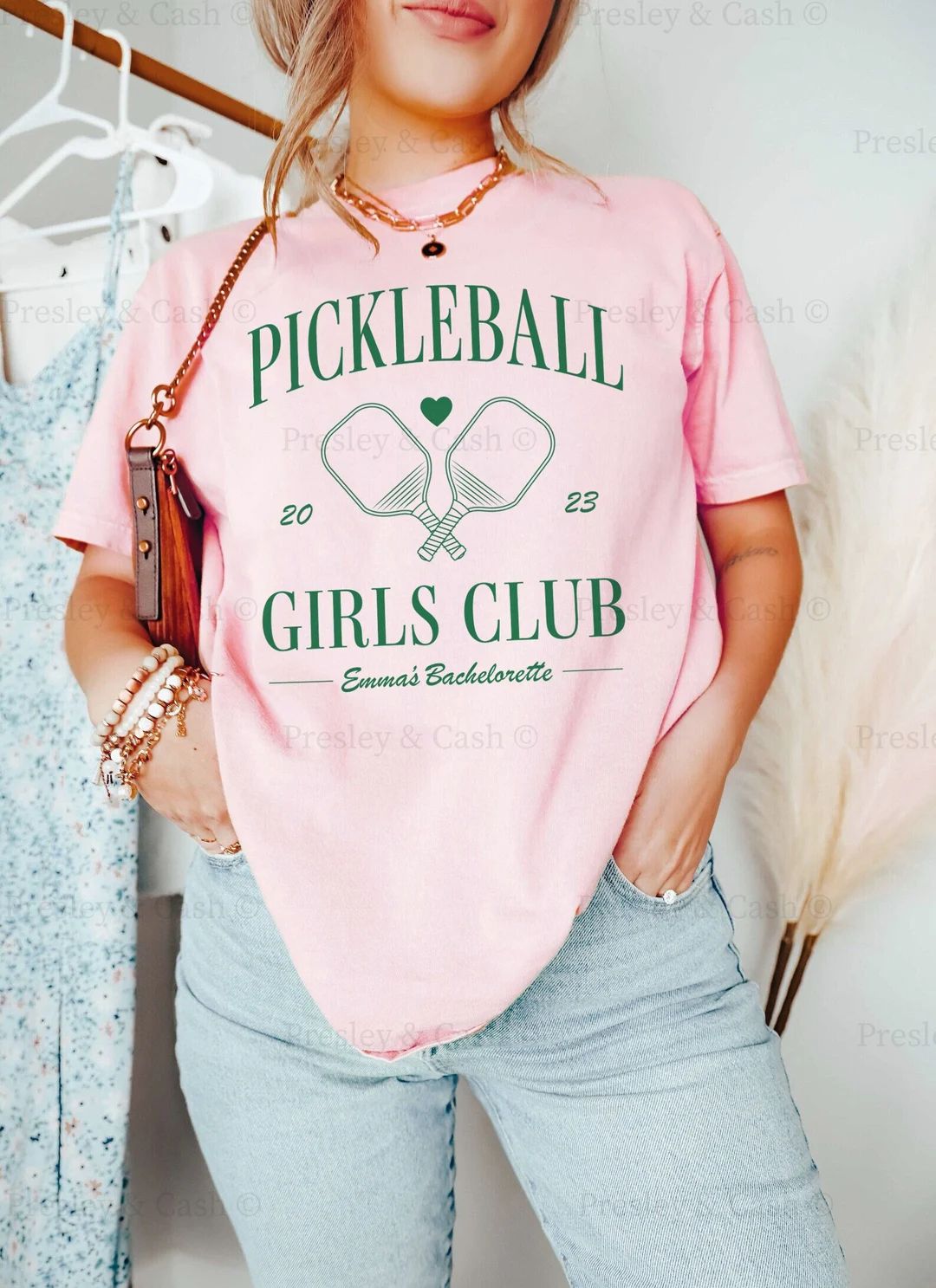 Custom Pickleball Bachelorette Shirts Country Club Bach Merch - Etsy | Etsy (US)